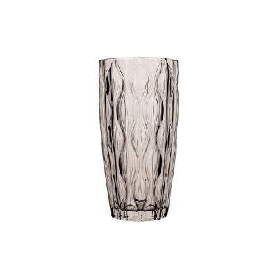 China High Quality Traditional Shape Decoration Multi-pattern Workshop Vase Glass Transparent Glass Bottle for sale