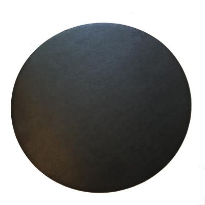 China The shinny round shape greaseproof black mdf cake boards or matte black cake base for sale