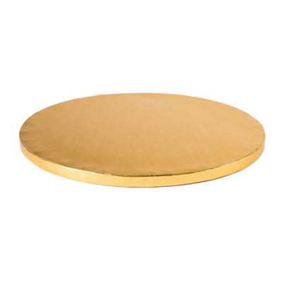 China Recyclable Cake Bases Aluminum Foil Cake Board Corrugated Cake Drum With Round Shape for sale