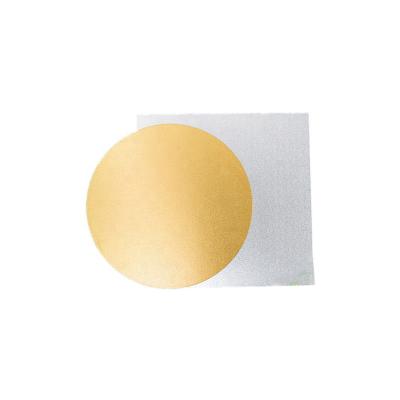 China Food Round Shape Cardboard Gold Base For Cake for sale