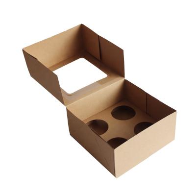 China Recyclable Kraft Paper Cake Box Birthday Cake Boxes With Insert Party Custom Cake Box for sale