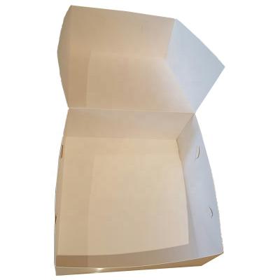 China Recyclable Wholesale White Cake Box Without Window Cake Boxes No Printing Cake Box For Party for sale