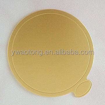 China Rectangle Shape Gold Foil Anti Curl Cardboard For Bakery Food Tray for sale