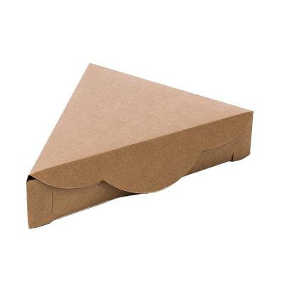 China Disposable Kraft Paper Color Food Grade Pizza Box Sandwich Paper Box For Wholesale for sale