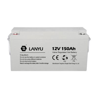 China Toys Manufacturer 12V Gel Solar Battery 150AH Lead Acid Battery for sale