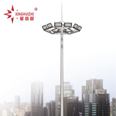 China LANDSCAPE 25-35m High Mast Pole Automatically Hang Decouple System Microcomputer Control Street Light for sale