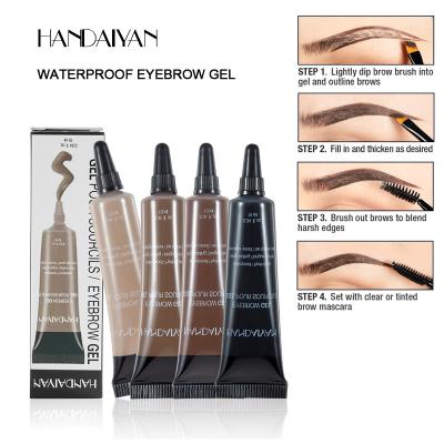 China Waterproof Women 6 Colors Waterproof Brow Gel Eyebrow Gel Makeup Eyebrow Gel With Brush Kit for sale