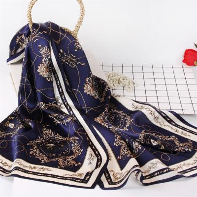 China Wholesale Chinese 100% pure silk long scarf printing skin-friendly silk hijab for sale