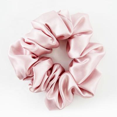 China Gift 100% Pure Silk Hair Scrunchies Hair Tie Hair Rope Ring for sale