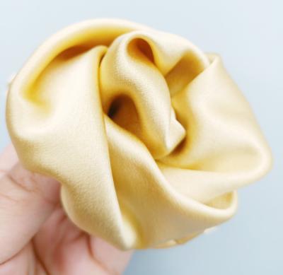 China Wholesale 100% fashionable silk rubber hair bands china girls hair scrunchies for sale