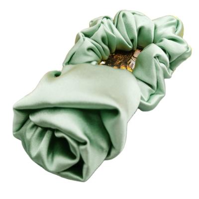 China 2019 Fashionable Korea Ribbon Hot Sale Amazon Quality 100% Silk Hair Scrunchies For Female Scrunchie Custom Hair Ties for sale