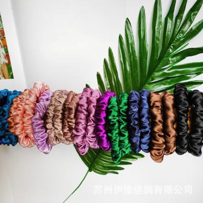 China Wholesale 100% Fashionable Quick Ship Pure Silk Hair Scrunchies Hair Bands for sale