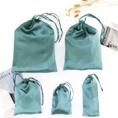 China Gift Bag Style 100% Pure Silk Drawstring Makeup Storage Bag New for sale