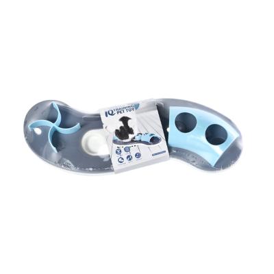 China Sustainable Easy Disassemble IQ Training Pet Puzzle Toy S Shape Pet Food Feeder for sale