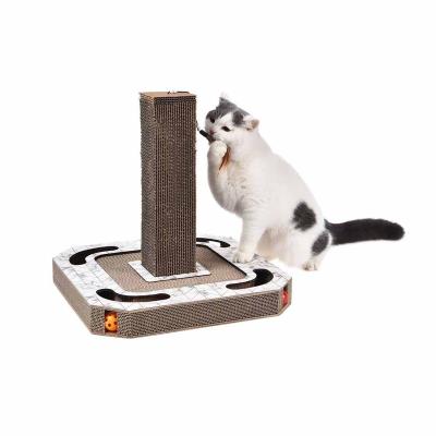 China Wholesale Pet Viable Toy Cardboard Cat Scratching Cardboard for sale