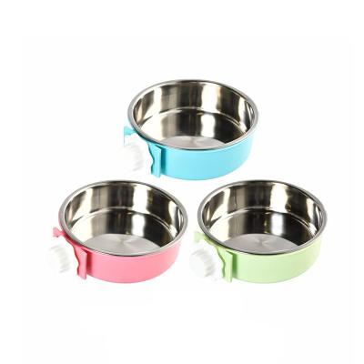 China Sustainable Dog Food Stainless Steel Pet Crate Bowl Single Water Bowl for sale