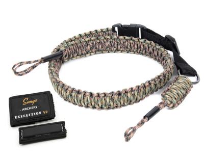 China SUNYA Paracord Archery Composite Bow Sling with V2 Improved Magnetic Connection System. Light hands release shoulder carry strap for sale