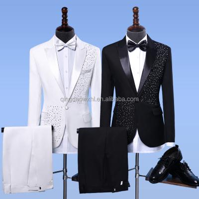 China Latest Design Anti-Shrink Coat Pant Men Wedding Suit With Tailor Made for sale