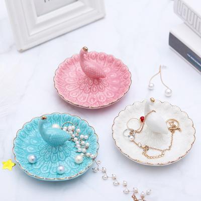 China Ceramic Jewelry Dish Gifts for Women Girls Ring Dish Decorative Trinket Plate Jewelry Tray Dish Mothers Day Valentines Gifts 1 Buyer for sale