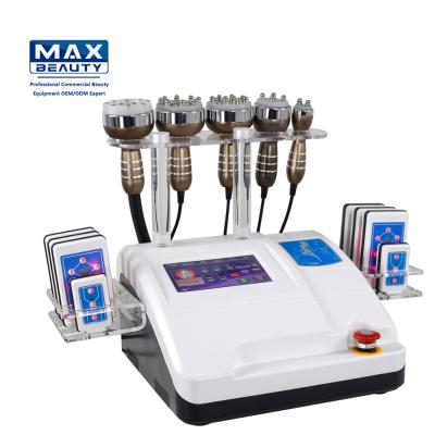 China Weight Loss 6 in 1 Ultrasonic Vacuum Lipo Cavitation Machine 40k Cavitation Laser Slimming Machine for sale