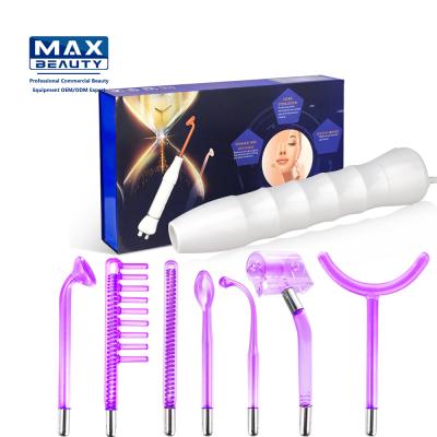 China Acne Treatment High Frequency Neon Magic Wand Therapy Handheld High Frequency Magic Wand For Skin Care Use for sale