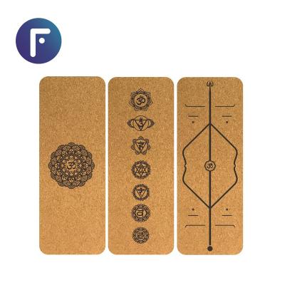 China Custom Eco Friendly Natural Yogamatte Band Cork Natural Rubber Yoga Mat Kork from Yoga FDM for sale