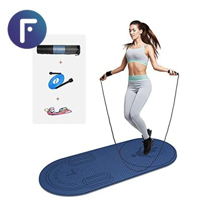 China OEM Yoga FDM Non-slip Home Rope Mat Shock Absorption Jump Rope Mat Indoor Exercise For Adult And Kids for sale