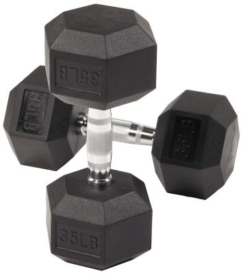 China Universal Rubber Coated Fitness Sports Equipment Dumbbells Hex Hammers Book Dumbbell 10Kg Hexagon Dumbbell Set With Rod And Rack for sale