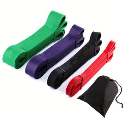 China Portable Customized Custom Fabric Ankle Resistance Bands Pull Up Pedal Pullers Latex Fitness Resistance Band With Set for sale