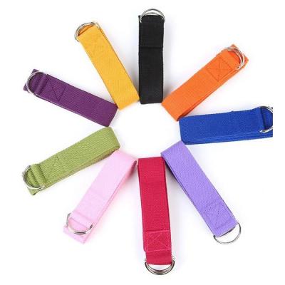 China FDM Cotton Washable Pull Strap Elastic Exercise Band 1.5M / 2M Pilates Resistance Stretch Belt for sale