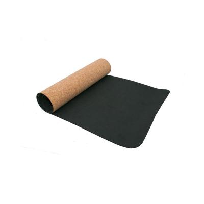 China Cheap Cork Tape Gym Yoga Mat Anti Slip Black Folding Mats With Custom Logo Folding Yoga Wholesale for sale