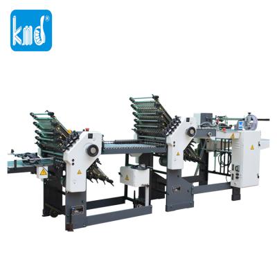 China Factory D01102 automatic pharmaceutical folding paper machine kmd 360T 10+8 leaflets folding machine for sale