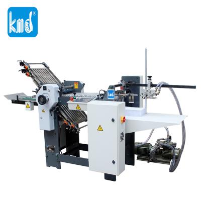 China Factory KMD 01512 470T 4 Loops File Folder Folding Machine Pharmacy Leaflet Automatic Paper Creasing Folder for sale