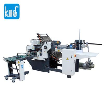 China Factory KMD C0253 470T 6buckles+2knives cross fold paper folding machine with CE notebook folder, A2 paper making machine for sale