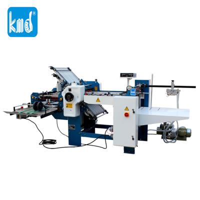 China C0968 kmd 520T 4pallet +3knives CE standard file folder machine 520T automatic mobile paper folding machine batch counter delivery for sale