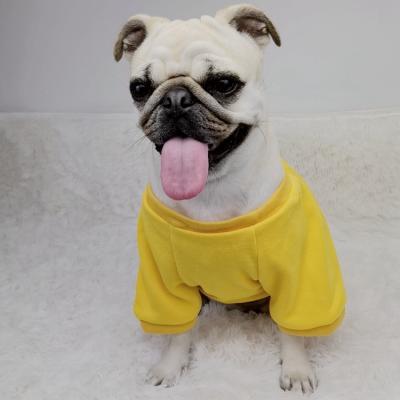 China Sustainably Drop Shipping Pet Products Dogs Clothes Designer Small Pet Apparel Dog T-Shirt for sale