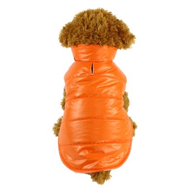 China 2021 Autumn Winter Viable Cold Warm Shinny Down Cloth Cotton Padded Vest Pet Jacket Pet Clothes for sale