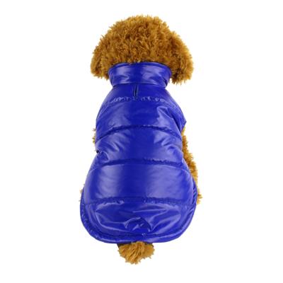 China 2021 Autumn Winter Viable Cold Warm Shinny Down Cloth Cotton Padded Vest Pet Jacket Pet Clothes for sale