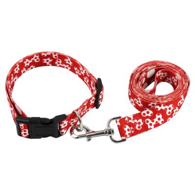 China BREAKOUT Printed Durable Adjustable Elastic Handle Training Dog Leash Pet Traction Rope for sale