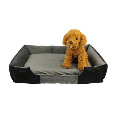 China Travel Durable Waterproof Washable Breathable Comfortable Removable Cover Rectangle Pet Sofa Pet Bed for sale