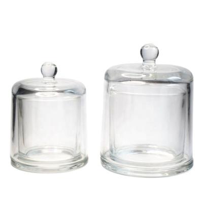 China Gift & Craft Clear Glass Jar For Scented Mini Candle 200ml 300ml 500ml Garden Glass Ware for sale