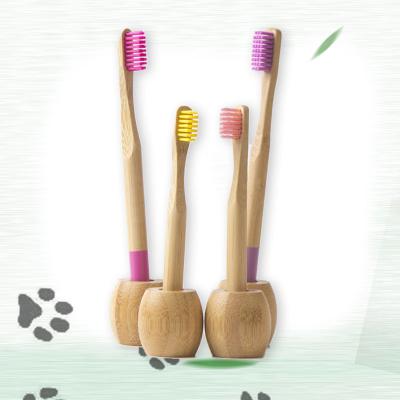 China Eco-friendly Wooden Bamboo Package Family Toothbrushes Wholesale Handle Eco-friendly Toothbrush for sale