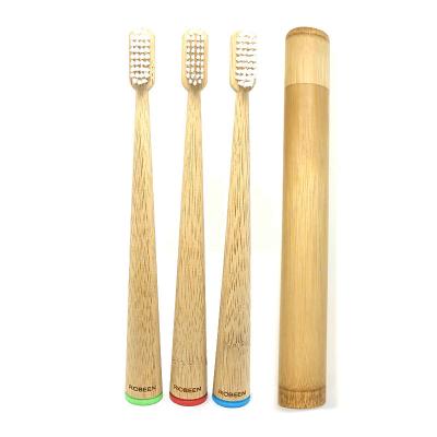 China Natural Product Disposable Green Organic Bamboo Toothbrush Toothbrush Wholesale for sale