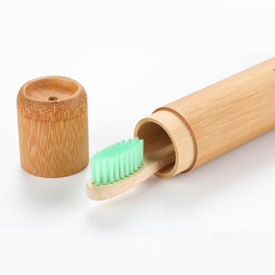 China Eco-Friendly Promotional Toothbrush Case Eco-Friendly Travel Bamboo Tube for sale