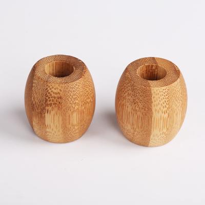 China Sustainable Single Bamboo Wooden Toothbrush Holder For Adult And Kids Eco Friendly Bamboo Toothbrush Holder for sale