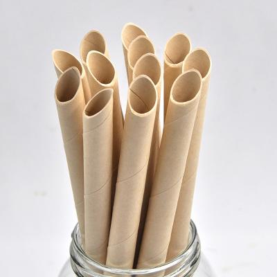 China Free Samples Minimalist Individual Paper Wrap Compostable Biodegradable Eco Friendly Paper Straws for sale