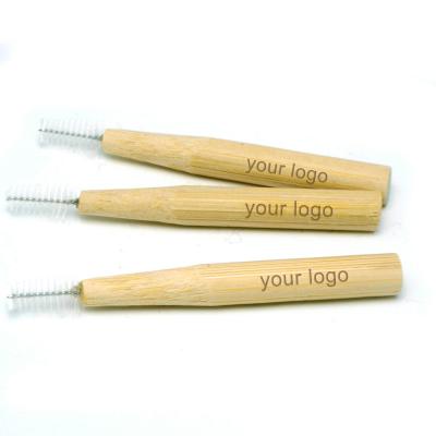 China Eco-Friendly Natural Eco-Friendly Private Bamboo Brush Biodegradable Interdental Bamboo for sale