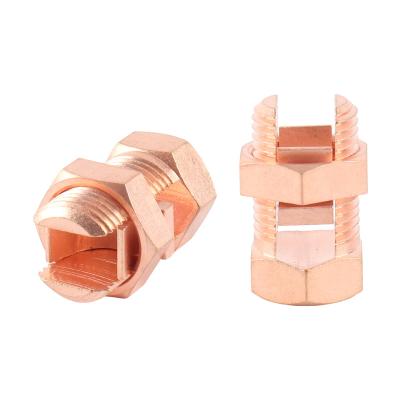 China SUNJ T/J Series Split Bolt Connector Line Faucet Flange Stamped Brass Flange 16-300sqmm T/J-35 T/J-35 for sale