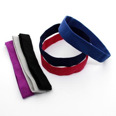 China Environmental Friendly JOJO Elastic Hairband Women Forehead Head Ties Pure Color Hair Ties Single Head Bands for sale