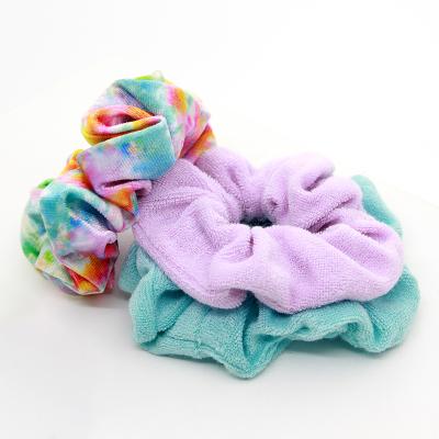 China Environmental Friendly JOJO Elastic Hairband Women Ponytail Backing Polyester Head Ties Flower Hair Ties Vintage Scrunchies For Women for sale